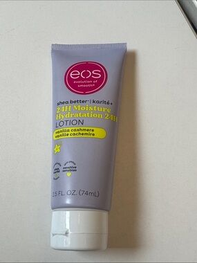 eos Vanilla Cashmere 24H Moisture Lotion — Lavender Tube